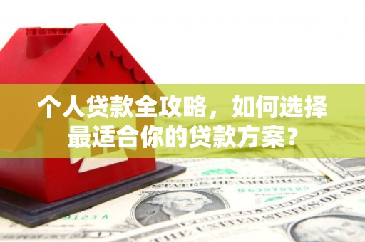 阜沙个人贷款全攻略，如何选择最适合你的贷款方案？