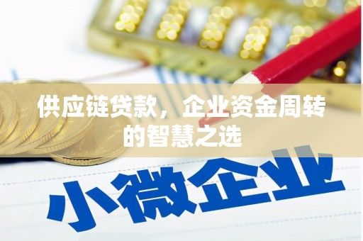 汝州供应链贷款，企业资金周转的智慧之选