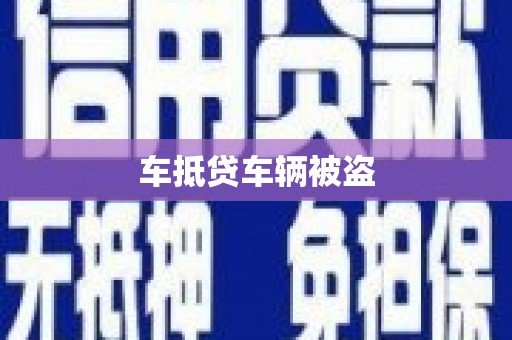 滨湖车抵贷车辆被盗